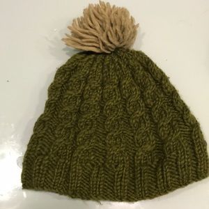 COPY - Pea green wool hat made in Nepal
